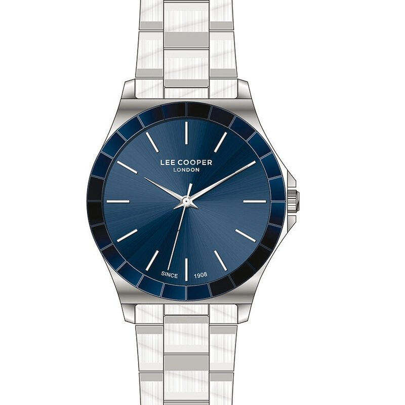 Montre Femme Quartz en Métal, Bleu, Argenté - LC07686.390