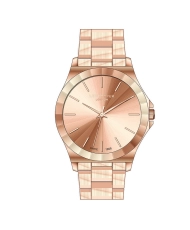 Montre Femme Quartz en Métal, Doré Rose - LC07686.410