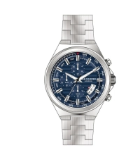 Montre Homme Quartz en Métal, Bleu, Argenté - LC07717.390