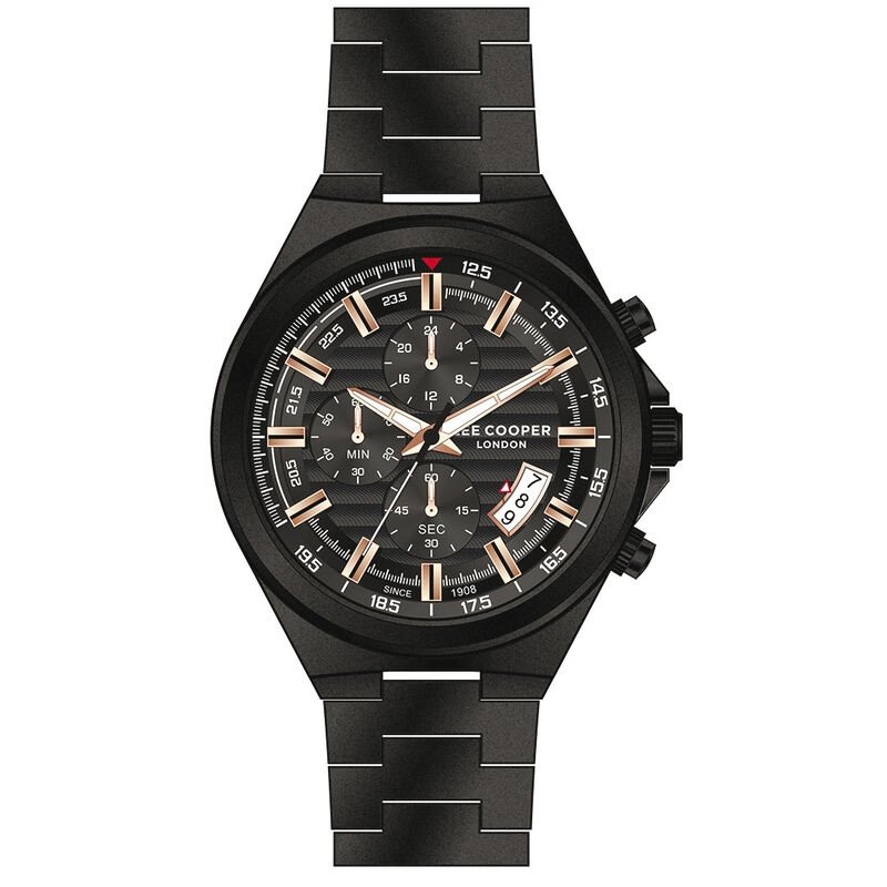 Men's Quartz Metal Watch, Black - LC07717.650