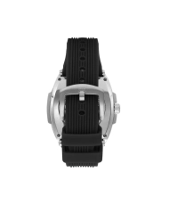 Montre squelette Homme Automatique en Métal, Silicone, Argenté, Noir - LC07979.351