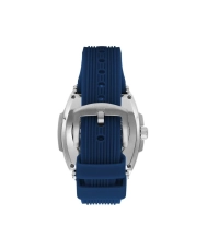 Montre squelette Homme Automatique en Métal, Silicone, Argenté, Bleu - LC07979.399