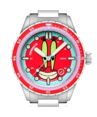 Reloj automático rojo Mr. Krabs, edición limitada del 25 aniversario de Spinnaker x Bob Esponja - SP-5138-44