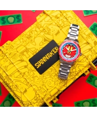 Reloj automático rojo Mr. Krabs, edición limitada del 25 aniversario de Spinnaker x Bob Esponja - SP-5138-44