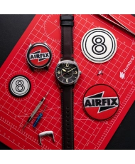 Stainless Steel and Leather Automatic Watch - SPITFIRE SMITH AUTOMATIC AIRFIX EDITION - AV-4090-08