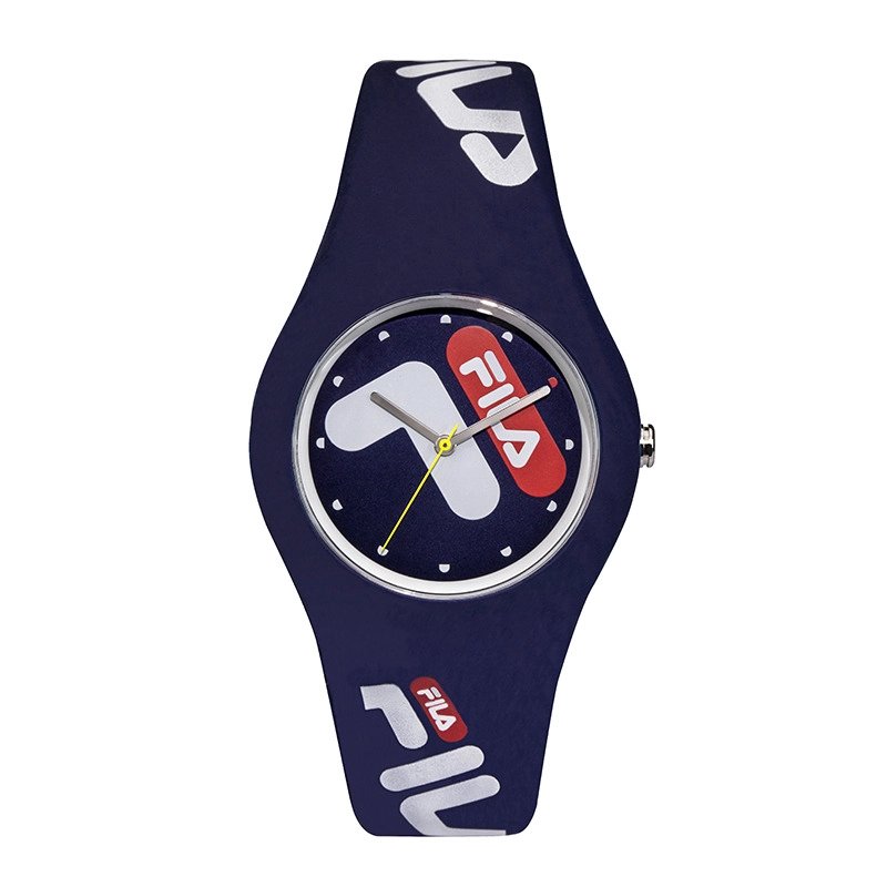 Montre quartz en silicone, bleu - 38-185-002