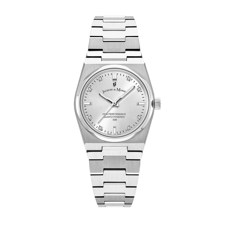 Stainless Steel Quartz Watch, Silver - HORIZON LADIES - JWL03601