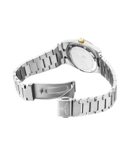 Montre quartz en acier inoxydable, argenté, doré, blanc - HORIZON LADIES - JWL03605