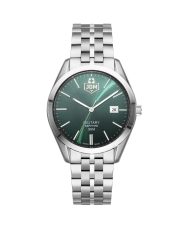 Reloj de cuarzo en acero inoxidable, verde, plateado - INTERLAKEN GENTS - JDM-WG023-01