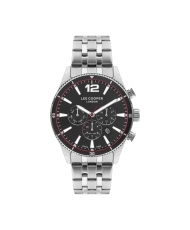 Quartz watch in metal, black, silver - LC07641.350