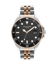 Quartz watch in metal, silver, rose gold, black - LC07594.560