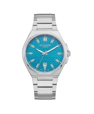 Quartz watch in metal, blue, silver - LC08031.380