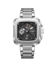 Quartz watch in metal, black, silver - LC08013.350