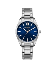 Quartz watch in metal, blue, silver - LC08015.390