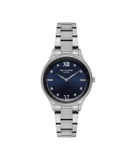 Montre quartz en métal, bleu, argenté - LC07113.390