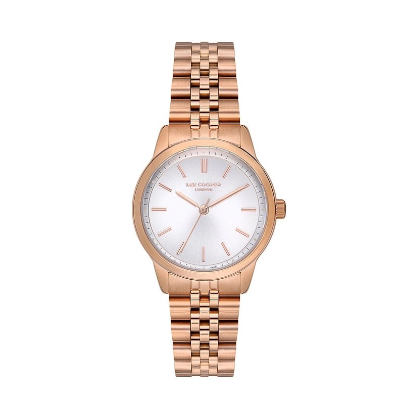 Quartz watch in metal, rose gold, silver - LC07144.430