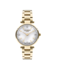 Quartz watch in metal, gold, white - LC07591.120