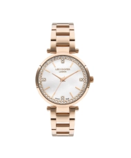 Quartz watch in metal, silver, rose gold - LC07591.430