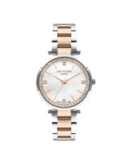 Quartz watch in metal, silver, rose gold - LC07591.530