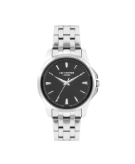 Quartz watch in metal, black, silver - LC07683.350