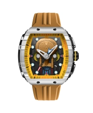 Montre chronographe en acier inoxydable et silicone - STAR TREK ENTREPRISE-D CHRONOGRAPH LIMITED EDITION - NB-6097-02