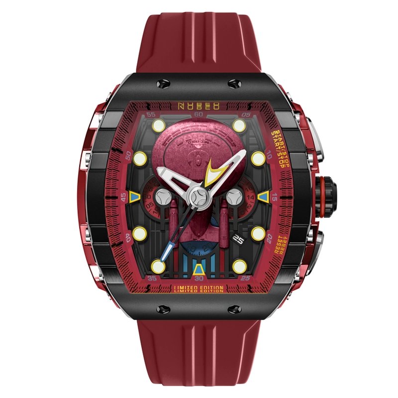 Montre chronographe en acier inoxydable et silicone - STAR TREK ENTREPRISE-D CHRONOGRAPH LIMITED EDITION - NB-6097-03