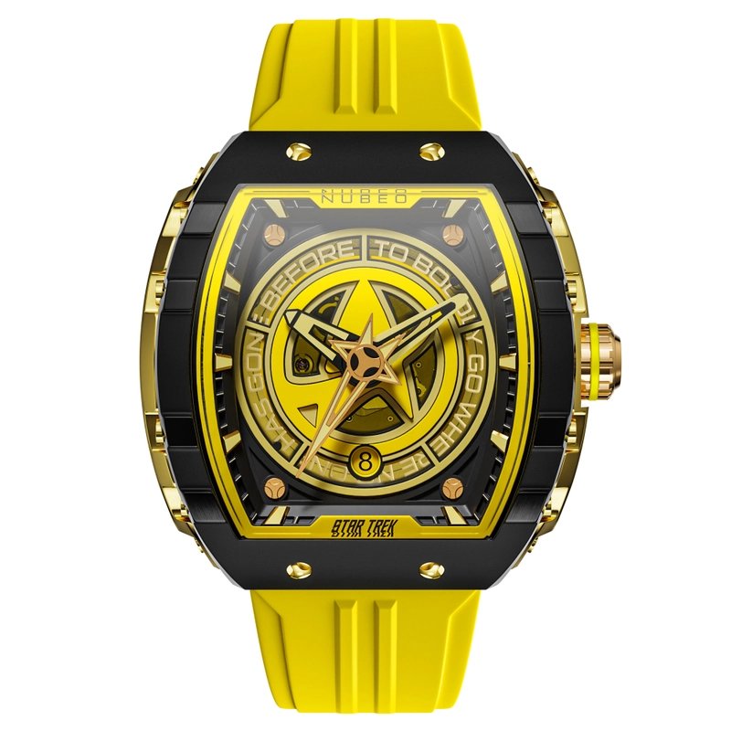 Montre automatique en acier inoxydable et silicone - STAR TREK STARFLEET AUTOMATIC LIMITED EDITION - NB-6098-01