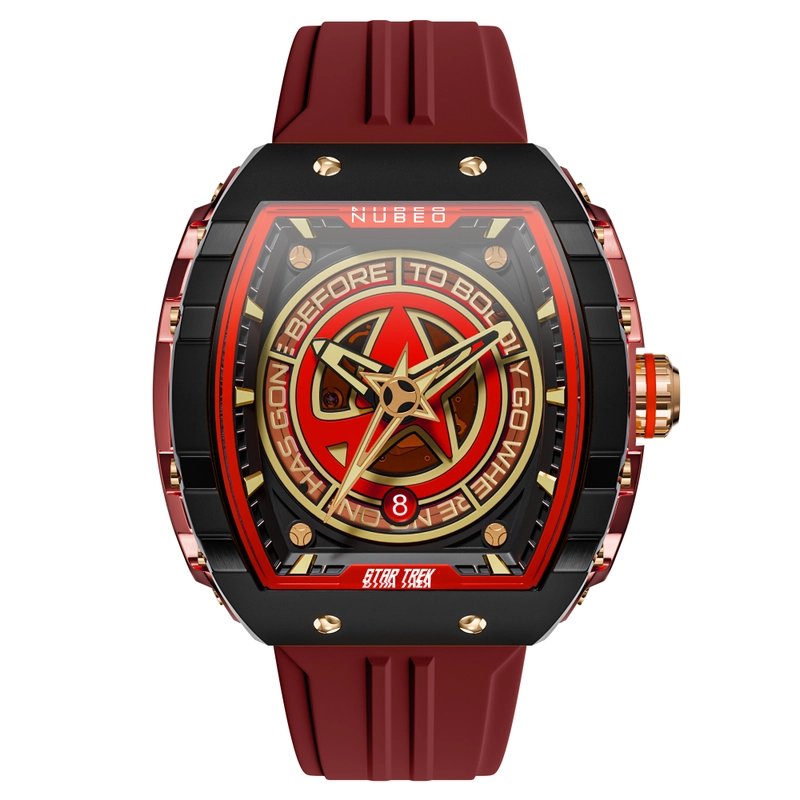 Montre automatique en acier inoxydable et silicone - STAR TREK STARFLEET AUTOMATIC LIMITED EDITION - NB-6098-02