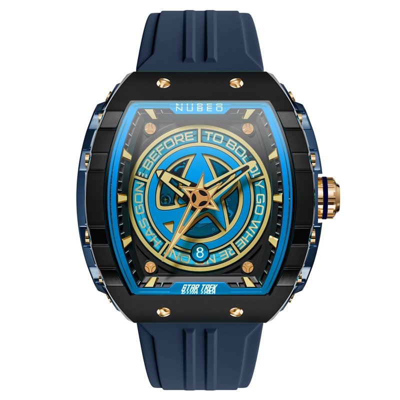 Montre automatique en acier inoxydable et silicone - STAR TREK STARFLEET AUTOMATIC LIMITED EDITION - NB-6098-03