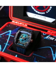 Automatikuhr aus Edelstahl und Silikon – STAR TREK STARFLEET AUTOMATIC LIMITED EDITION – NB-6098-03