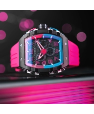 Stainless Steel and Silicone Chronograph Watch - MAGELLAN RETROGRADE CHRONOGRAPH - NB-6088-07