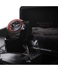 Reloj de buceo automático de acero inoxidable, rojo, negro, plateado - APOLLO 55TH AUTOMATIC - NB-6093-33