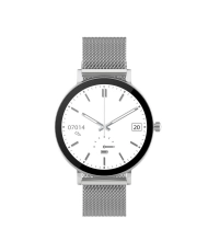 Metal Smartwatch, Silver, Black - SUPER SLIM AMOLED - SW079B