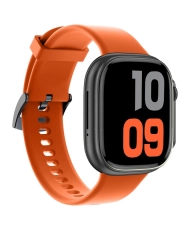 Metal Smartwatch, Black, Orange - POWERFUL AMOLED - SW071C