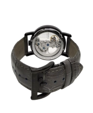 Photo 6 setting in context of this Men's Skeleton Watch in Stainless Steel, Polished Steel Grey, Black - FOWLER BRIDGE SKELETON 