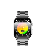 Metall-Smartwatch, schwarz – ULTRA AMOLED – SW080H