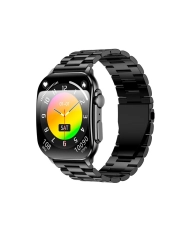 Metall-Smartwatch, schwarz – ULTRA AMOLED – SW080H