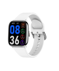 Metal Smartwatch, Silver, White - OVERTAKE - SW081B