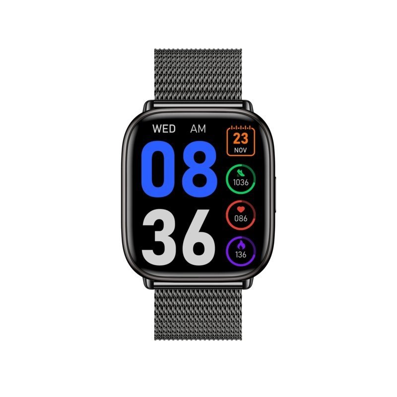 Metal Smartwatch, Black - OVERTAKE - SW081E