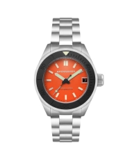 Automatische Taucheruhr aus Edelstahl, Orange, Silber – PICCARD AUTOMATIC – SP-5098-99