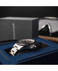 Reloj automático de acero, azul, plateado - CROFT PIONEER AUTOMATIC - SP-5136-33