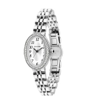 Quartz watch in metal, silver, white - Marguerite - TM10175-01