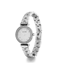 Quartz watch in metal, silver, mother-of-pearl - Adèle - TM10147-03