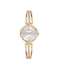 Quartz watch in metal, gold, silver - Marquise - TMG10110-03