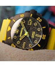 Montre de plongée Automatique en Silicone, Jaune, Noir - HULL DIVER AUTOMATIC SPONGEBOB SQUAREPANTS LIMITED EDITION - SP-5147-01