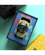 Montre de plongée Automatique en Silicone, Noir, Vert - HULL DIVER AUTOMATIC SPONGEBOB SQUAREPANTS LIMITED EDITION - SP-5147-03