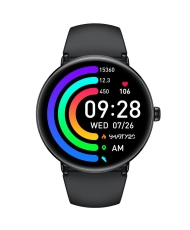 Montre connectée en Silicone, Noir - AMOLED DIAMOND - SW092A