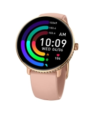 Montre connectée en Silicone, Doré, Rose, Noir - AMOLED DIAMOND - SW092D