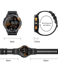 Montre connectée en Silicone, Noir - GPS MOTION TRAIL - SW094A