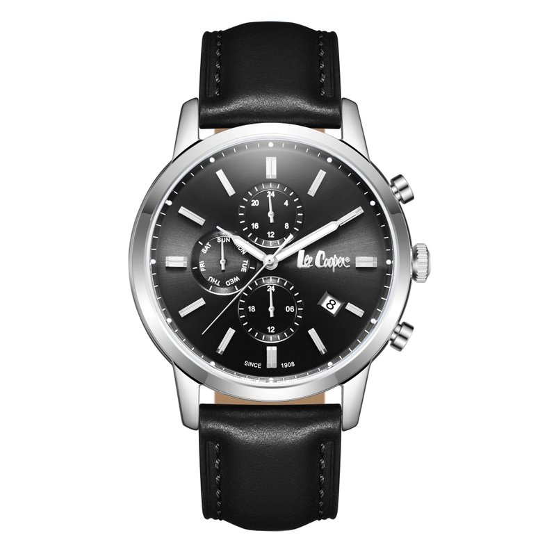 Montre Multifonction en Cuir